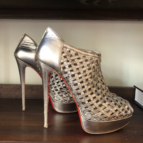 Christian Louboutin Shoes - Christian Louboutin Caged Bronze Heels